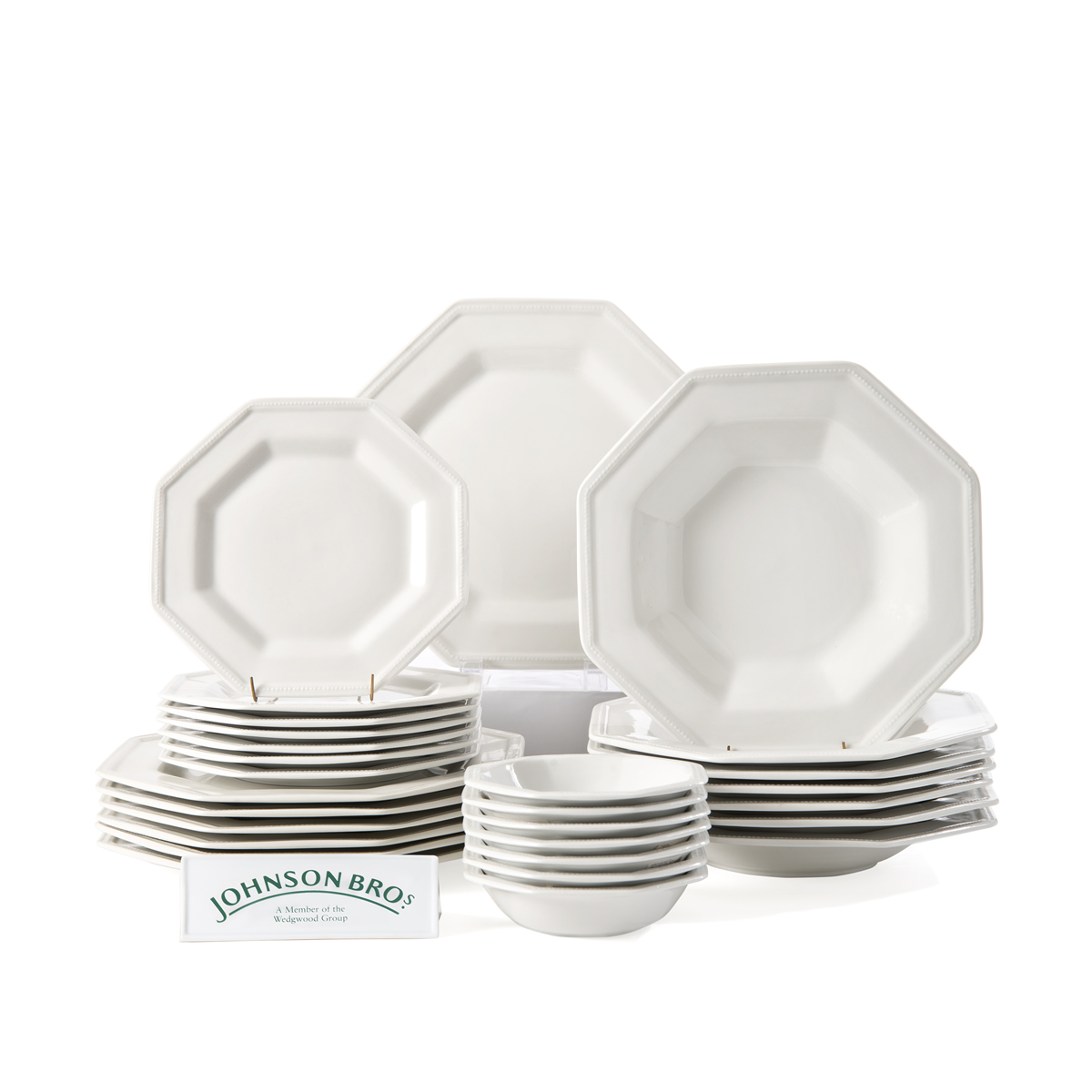 JUEGO DE 77 PIEZAS Johnson Brothers Heritage Blanco JUEGO DE 77 PIEZAS Johnson Brothers Heritage Blanco